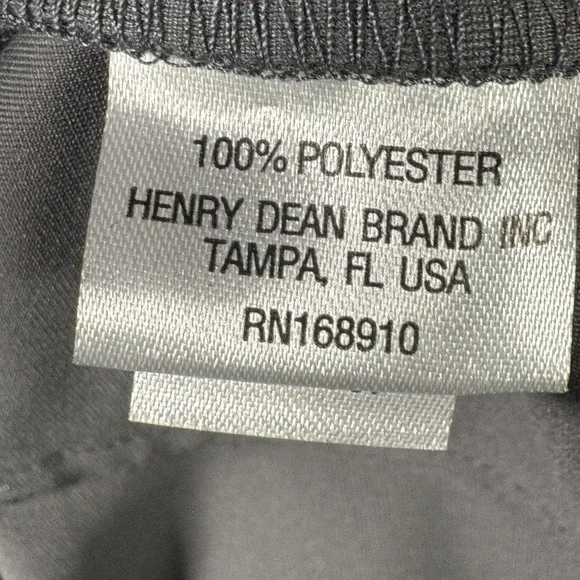 Henry Dean Pants Mens 34x28 Gray Polyester Chino Regular Fit 5 Pocket Casual